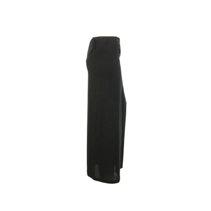 Yohji Yamamoto 1995 S/S Wool Midi Skirt Black Size SS