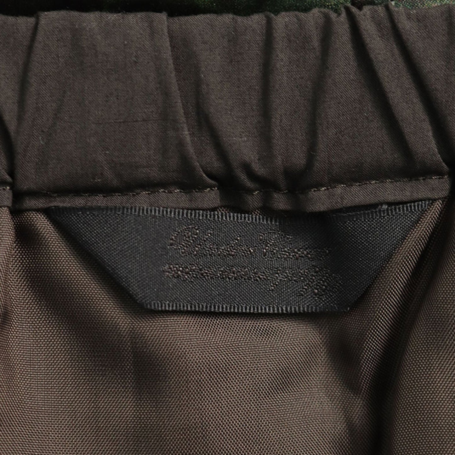 UNDERCOVER 2010 S/S Green Black Brown Silk Midi Skirt Size 2