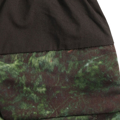 UNDERCOVER 2010 S/S Green Black Brown Silk Midi Skirt Size 2