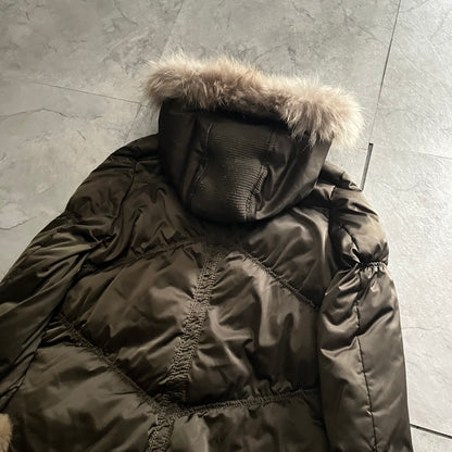 Vintage Green Faux Fur Jacket Size 02