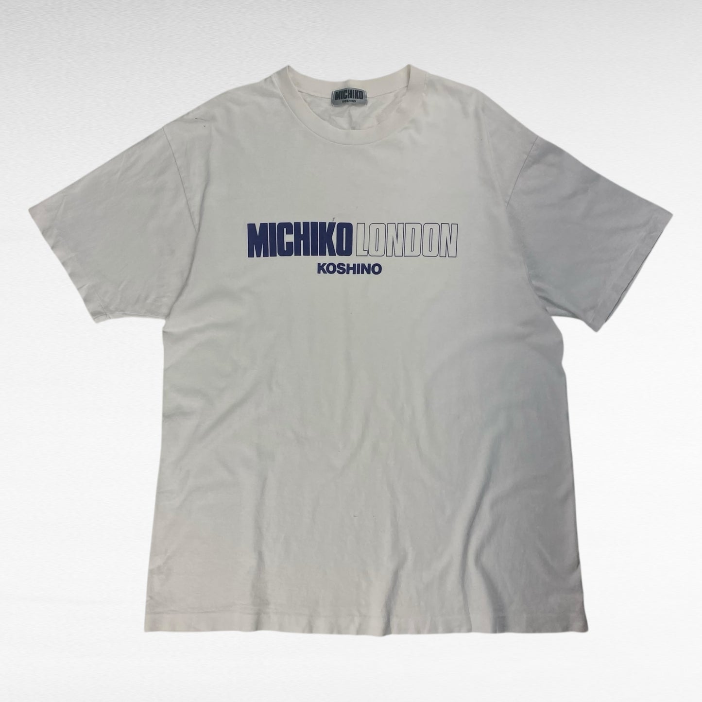 MICHIKO LONDON 90s Short Sleeve T-Shirt White Size M