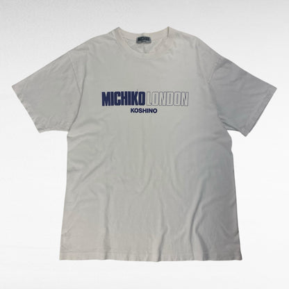 MICHIKO LONDON 90s Short Sleeve T-Shirt White Size M