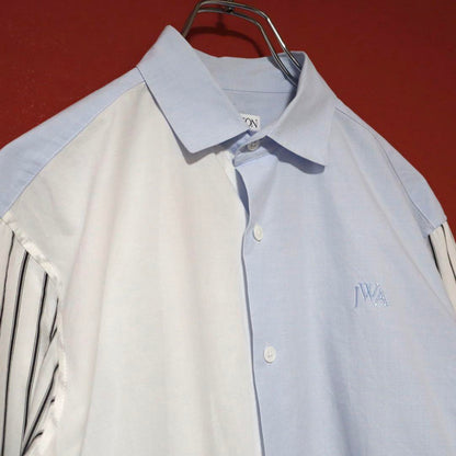 Vintage J.W. Anderson Embroidered Stripe Shirt White Size 48