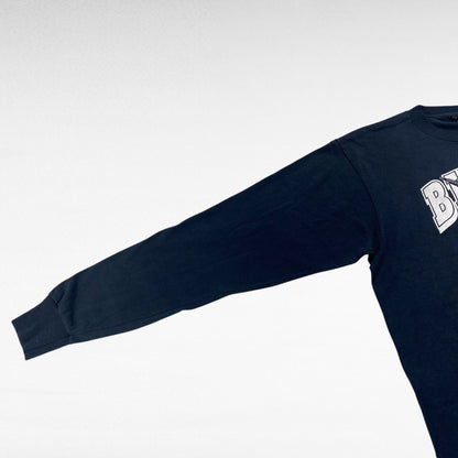 SCREEN STARS 90s Long Sleeve T-Shirt Black Size L