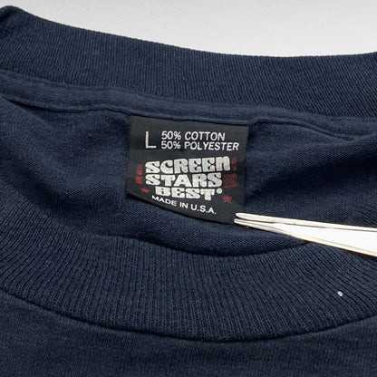 SCREEN STARS 90s Long Sleeve T-Shirt Black Size L