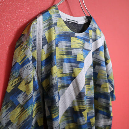 Issey Miyake Slanted Pleats All-Over Pattern T-Shirt Size 4
