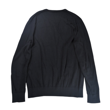 LOEWE Black Triangle Design Merino Wool Sweater Size XS