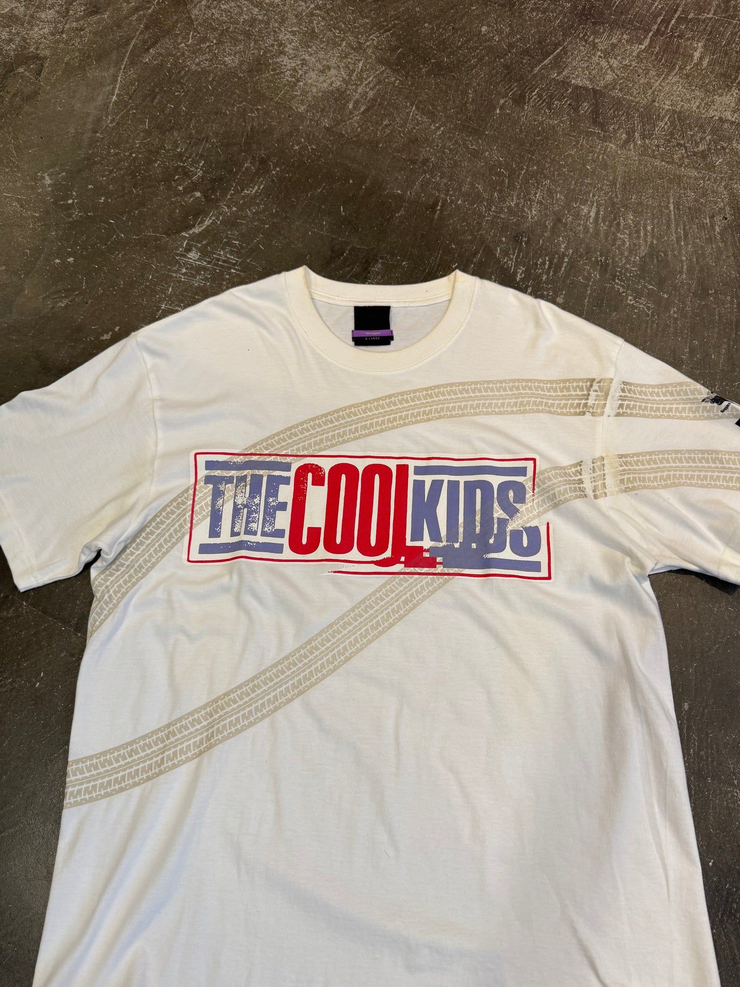 Swagger White Cotton T-Shirt Size XL