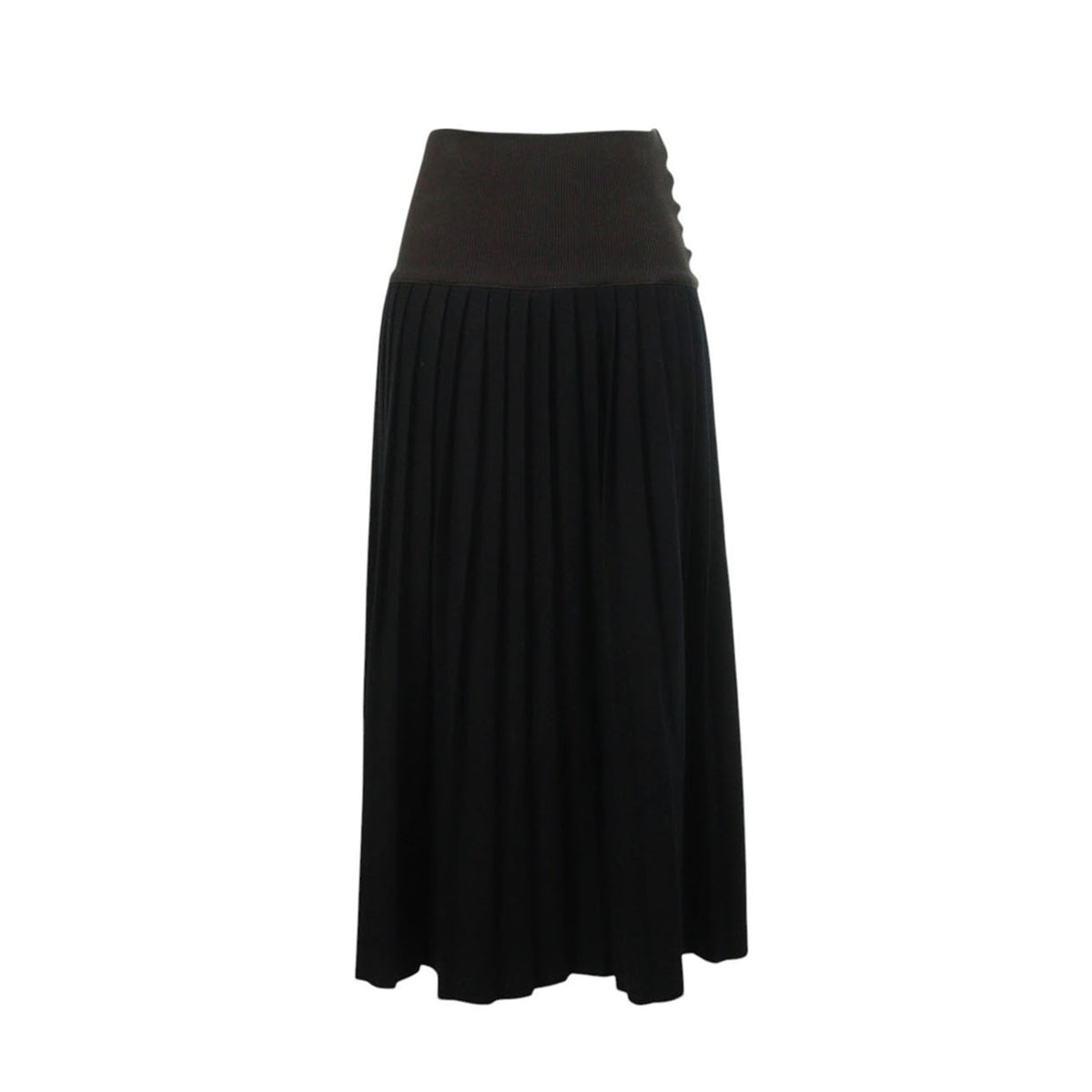 JeanPaulGAULTIER Wool Blend Skirt Black Brown Size 38