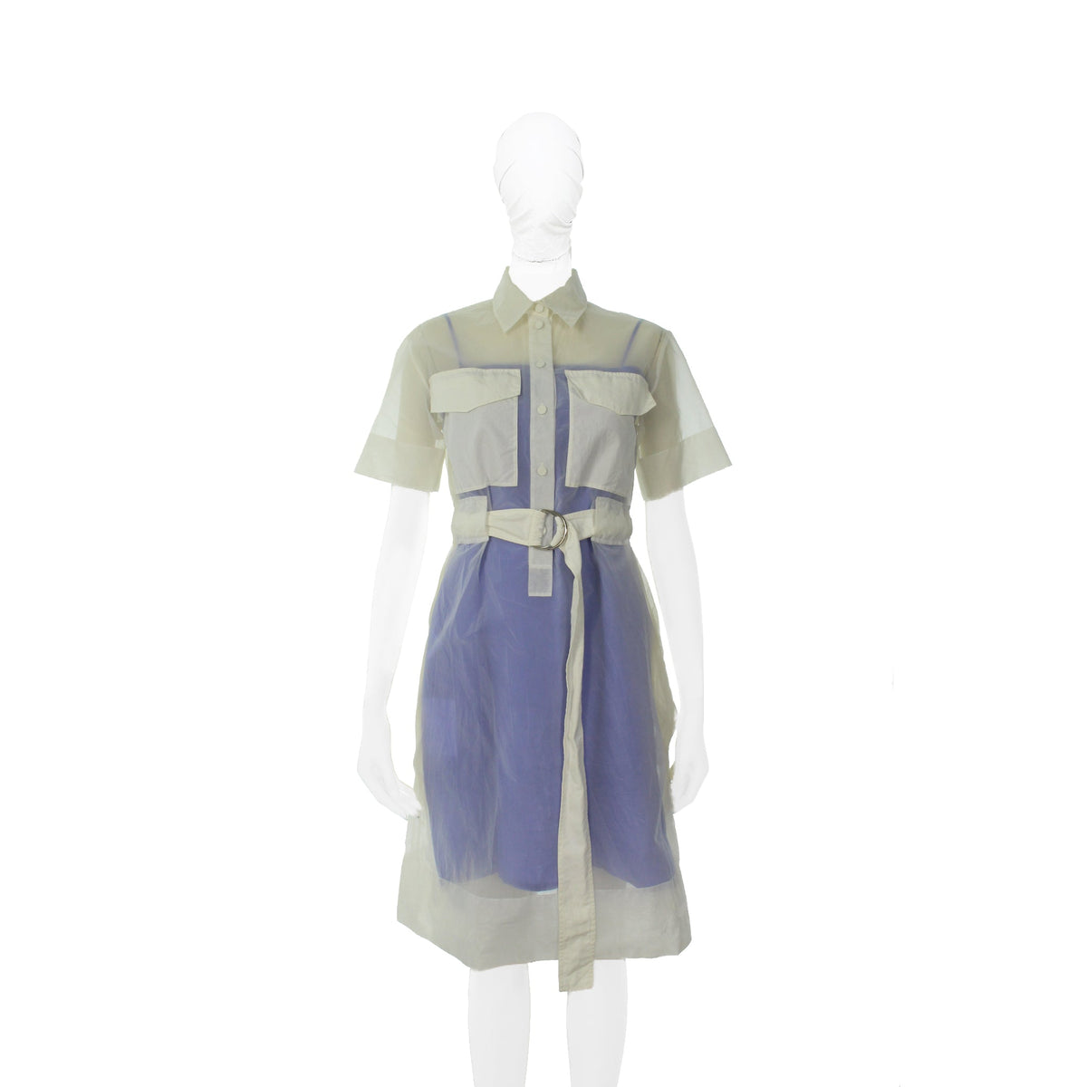Celine CÉLINE by Phoebe Philo White Purple Dress Size 34