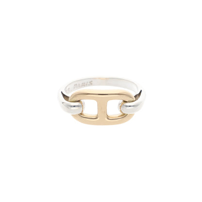 Hermes HERMÈS Silver Gold Ring Multi