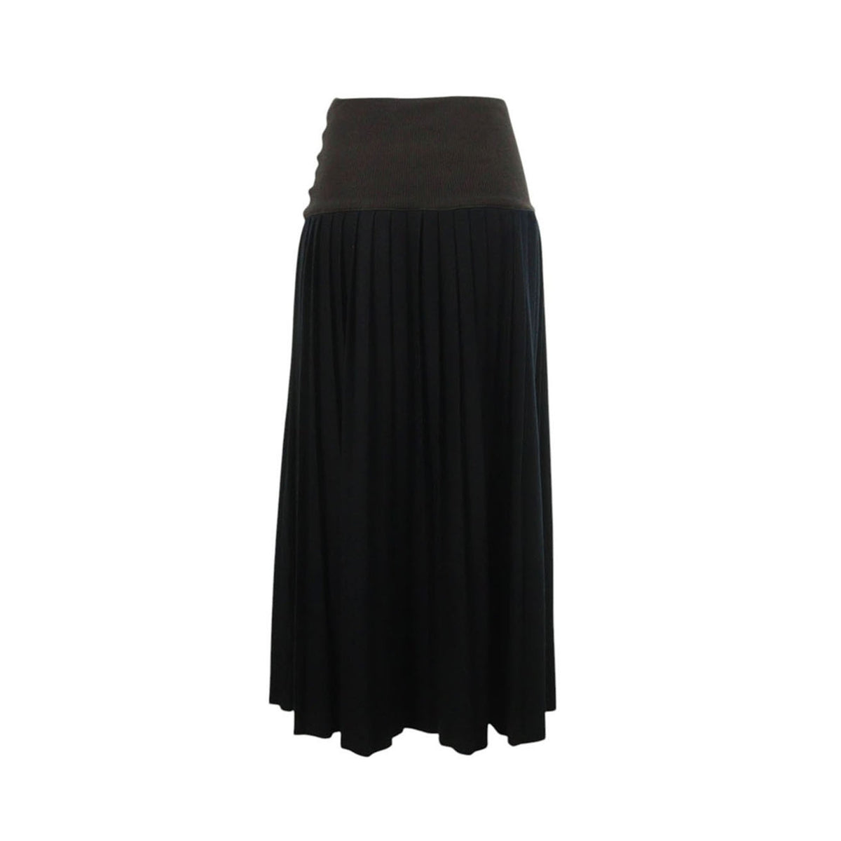 JeanPaulGAULTIER Wool Blend Skirt Black Brown Size 38
