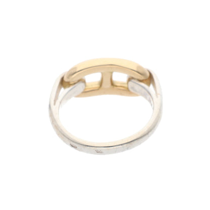 Hermes HERMÈS Silver Gold 925 750 Ring Multi