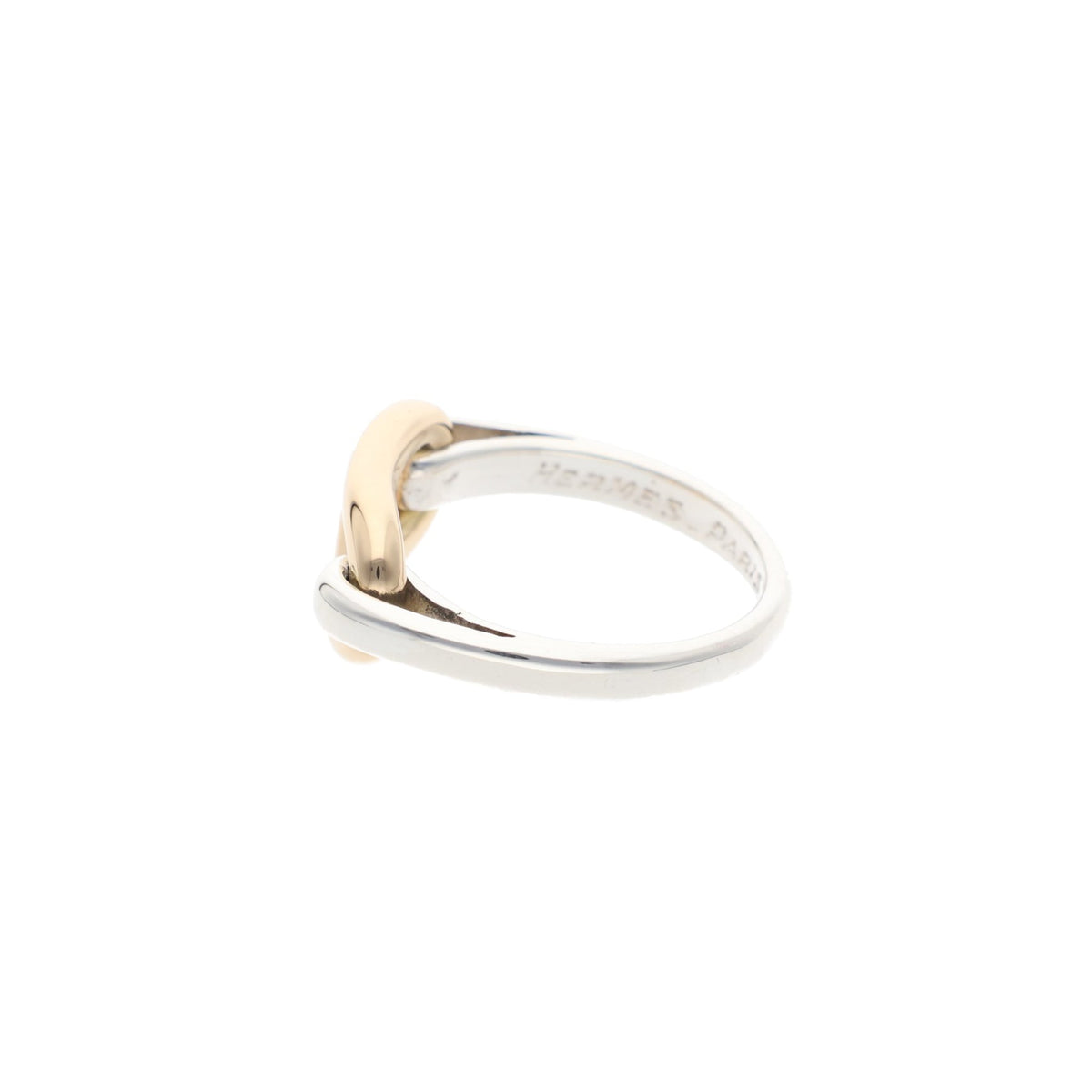 Hermes HERMÈS Silver Gold Ring Multi