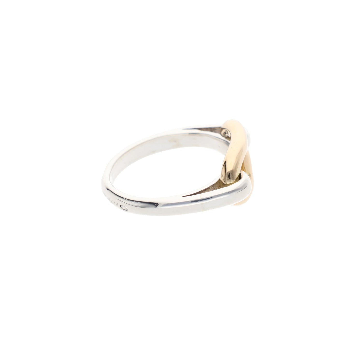 Hermes HERMÈS Silver Gold Ring Multi