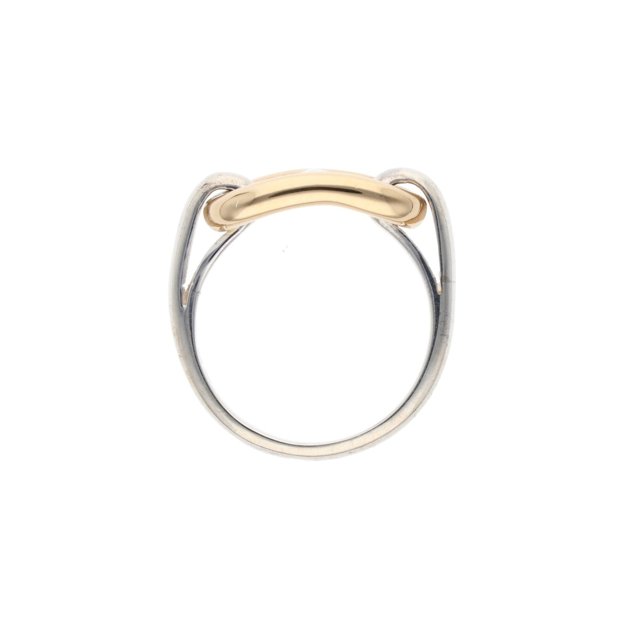 Hermes HERMÈS Silver Gold 925 750 Ring Multi