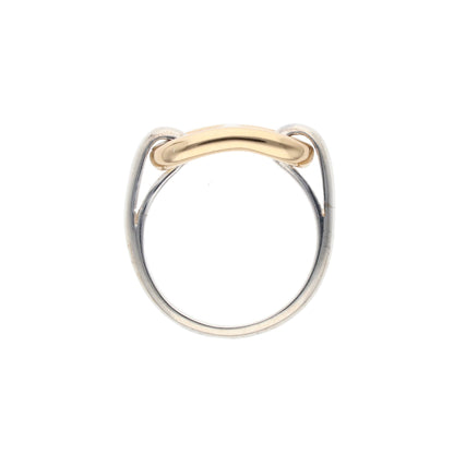 Hermes HERMÈS Silver Gold 925 750 Ring Multi
