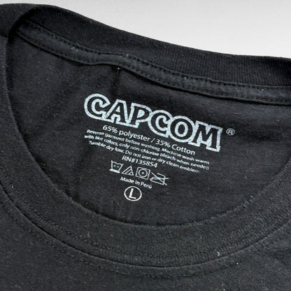 CAPCOM T-Shirt Black Size L