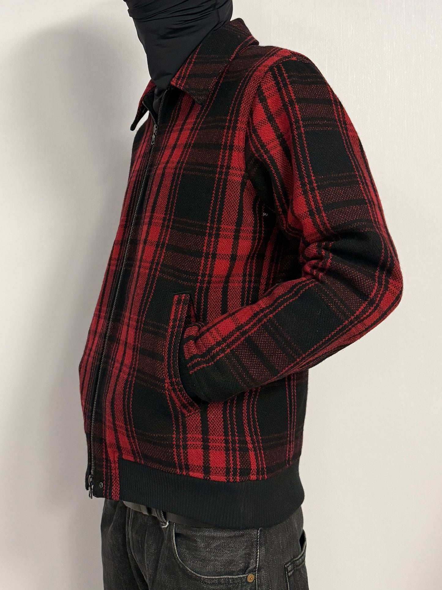 Sophnet. Multi Wool Blend Check Jacket Size S