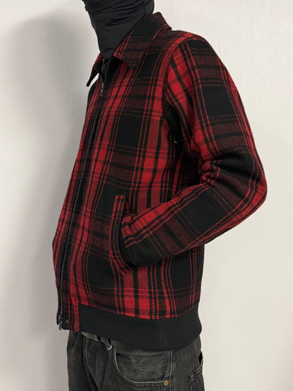 Sophnet. Multi Wool Blend Check Jacket Size S
