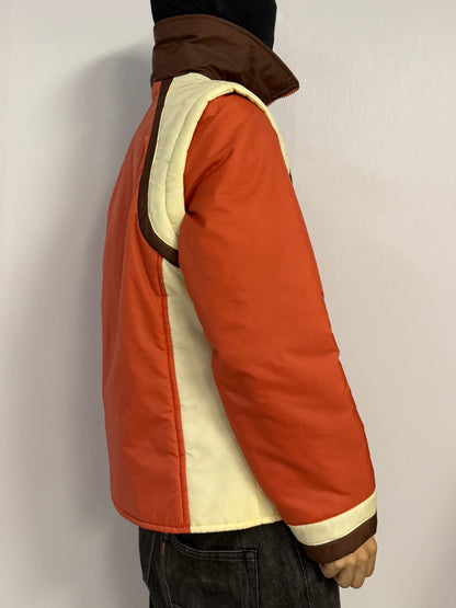 JCPenney Vintage Gimmick Zip Nylon Jacket Multi Size L