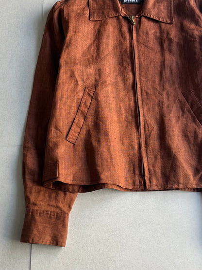DKNY Brown Linen Jacket Size S