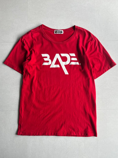 Bape A bathing ape Design Cotton T-Shirt Size L