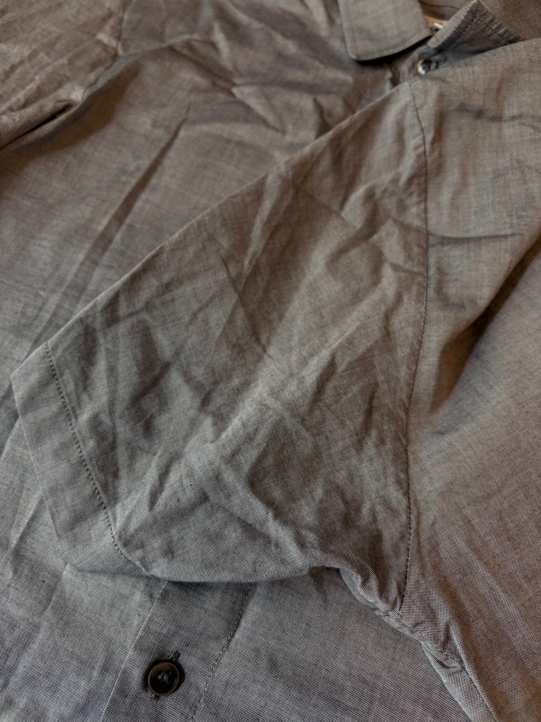 Maison Martin Margiela SS13 Deconstructed Shirt Gray Size S