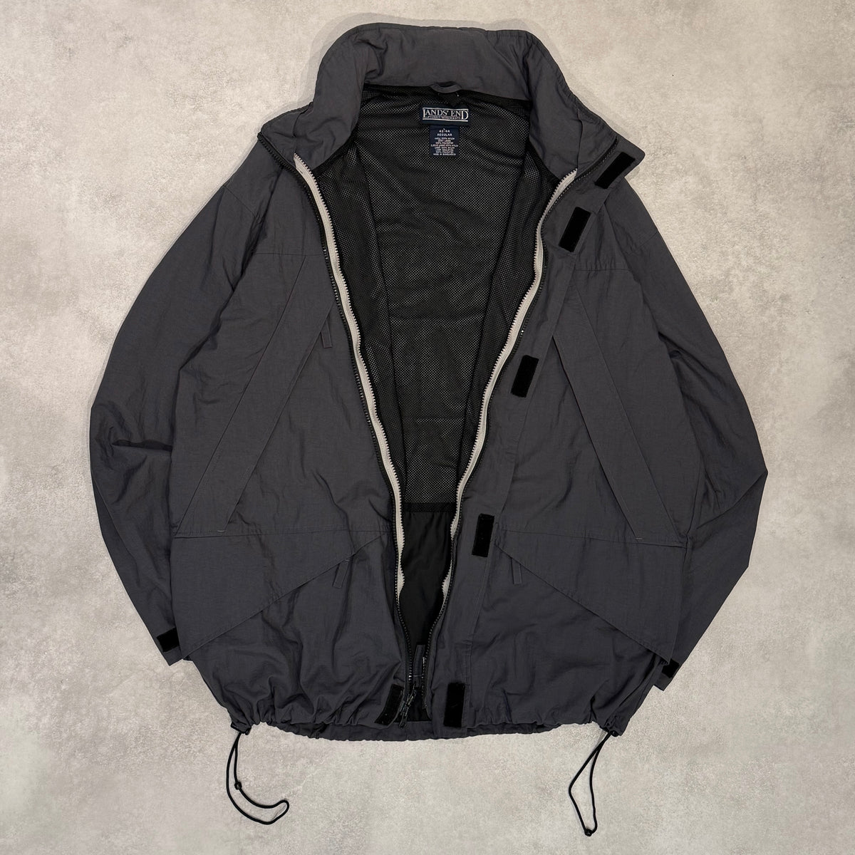 LANDS’END 90s Military Nylon Charcoal Size L