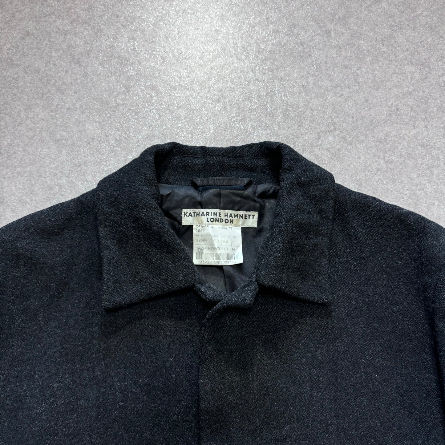 Katharine Hamnett London Black Long Sleeve Shirt Size M