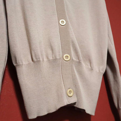 Maison Margiela Pink Rib & Hole Design Cardigan Size S