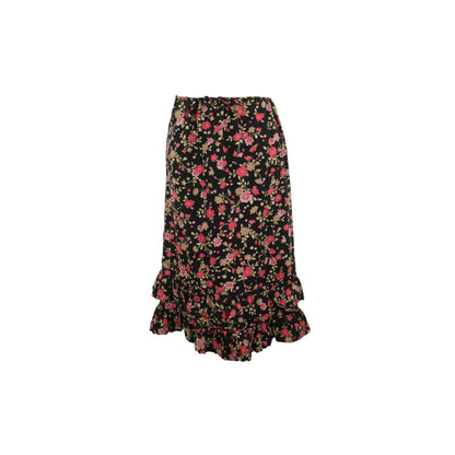 NICOLE Black Pink Midi Skirt