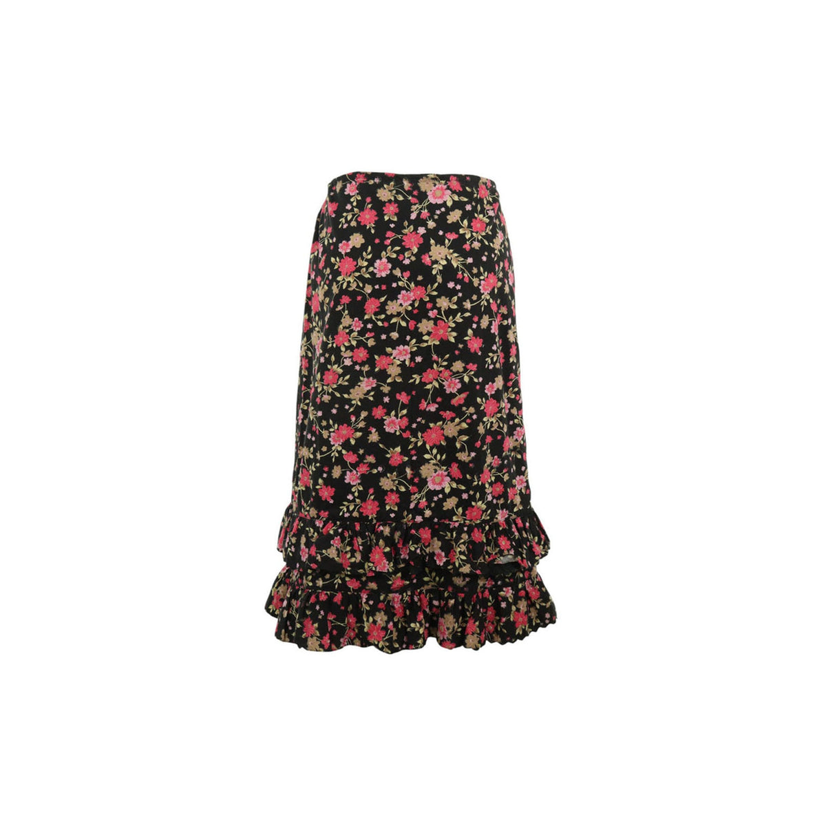 NICOLE Black Pink Midi Skirt
