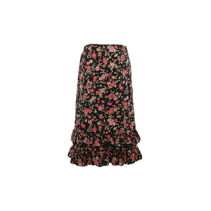 NICOLE Black Pink Midi Skirt