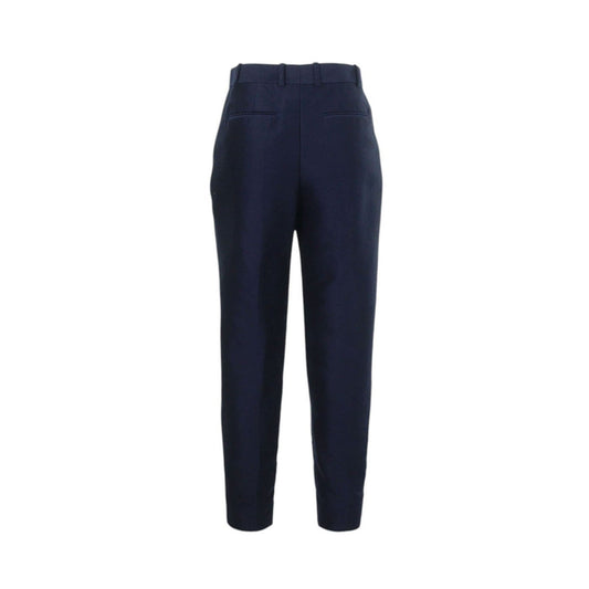Celine CÉLINE by Phoebe Philo Navy Wool Silk Pants Size 34