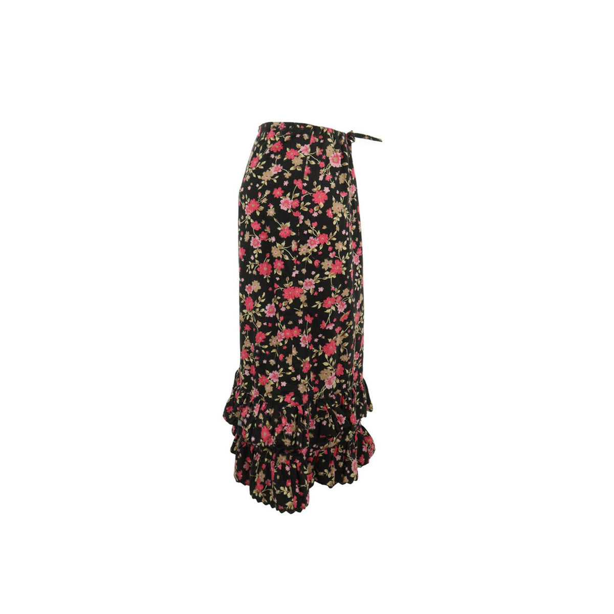 NICOLE Black Pink Midi Skirt