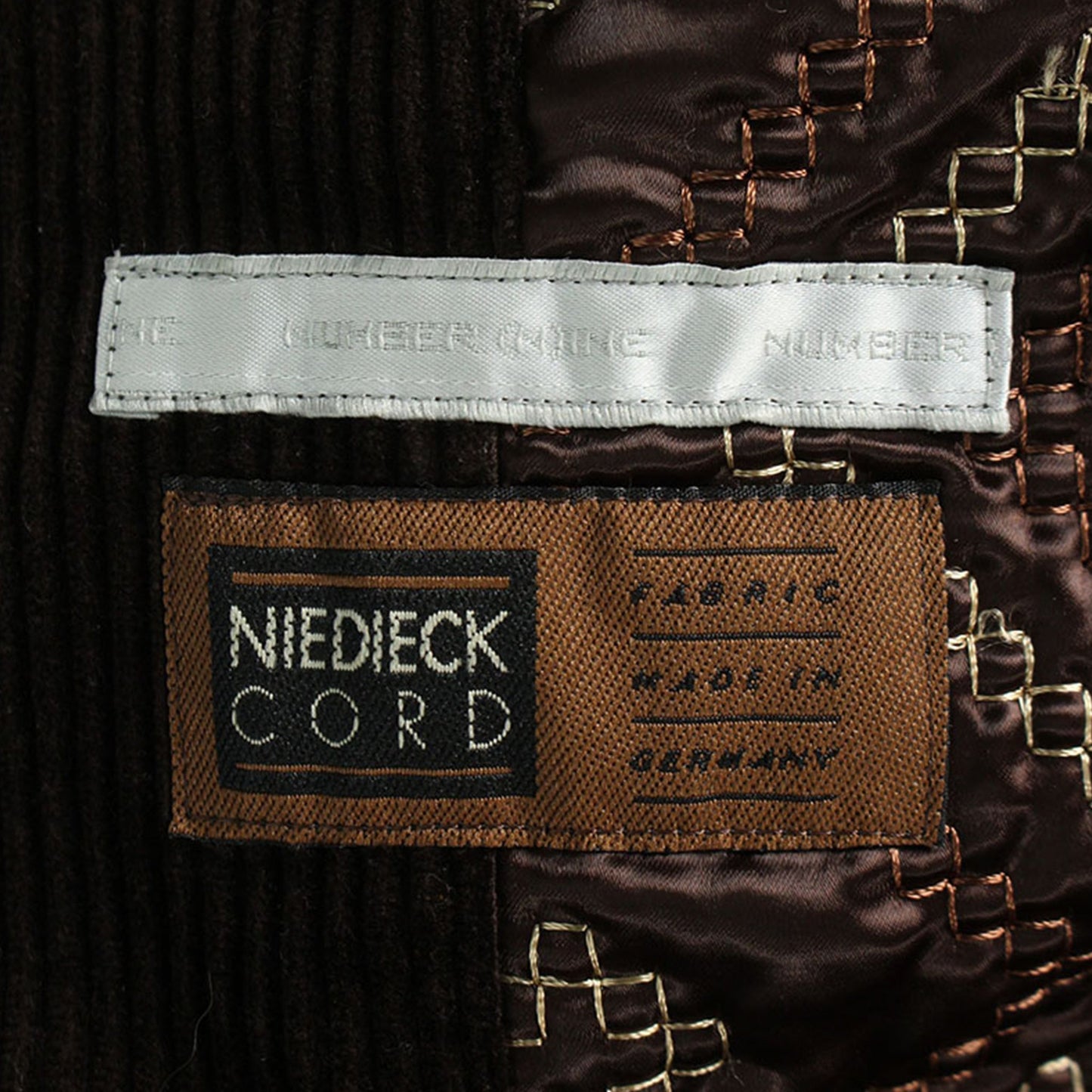 NUMBER (N)INE 2002 A/W Brown Jacket Size 3