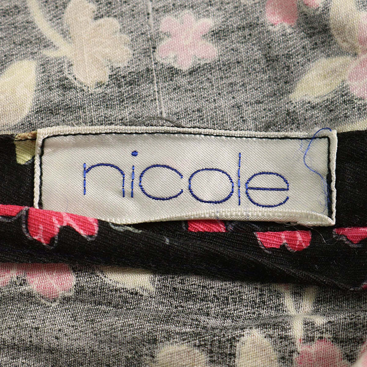 NICOLE Black Pink Midi Skirt