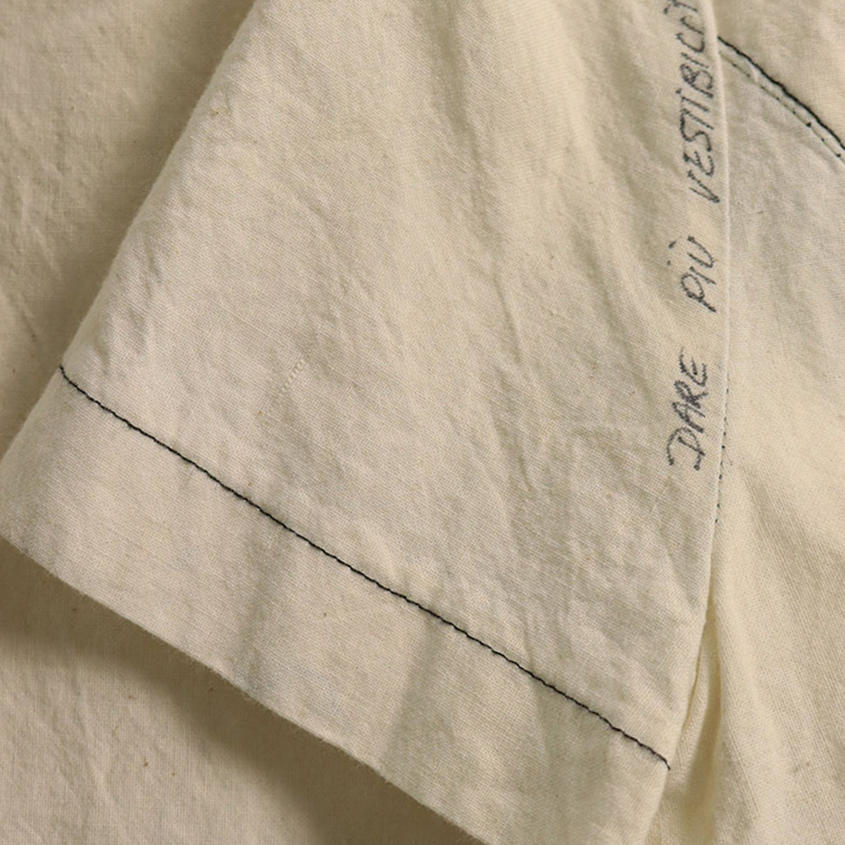 Maison Martin Margiela 1997 A/W Cotton T-Shirt Beige Size S