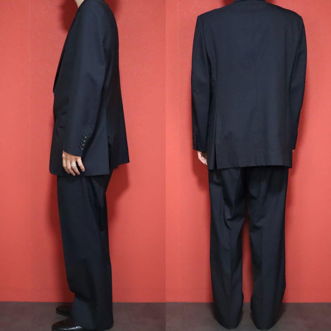 Burberrys 90s Wool Mohair Suit Jacket Blue