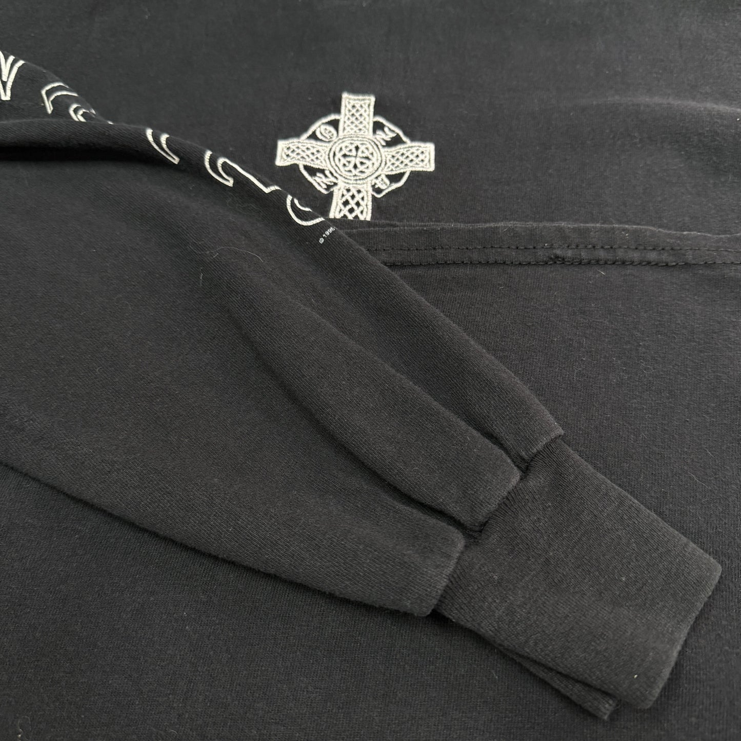 OZZY OSBOURNE 90s Long Sleeve T Ozzy Sleeve & Celtic Cross Size XL