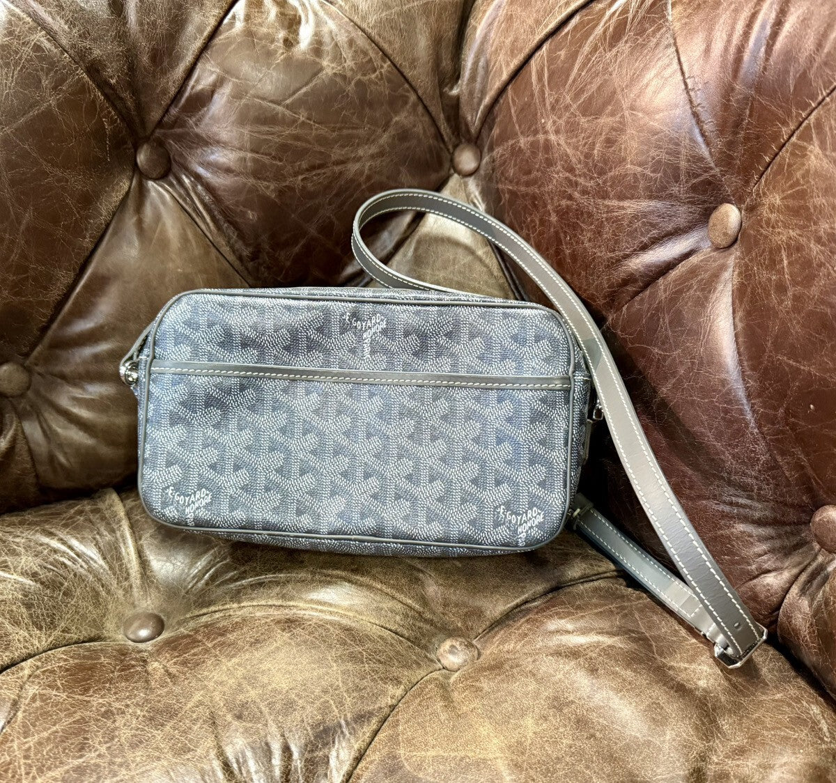 Goyard Cup Vert PM Shoulder Bag Gray