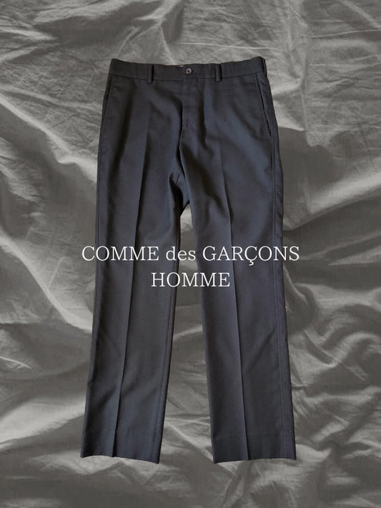 COMME des GARÇONS HOMME AW14 Wool Slim Trousers Black Size S