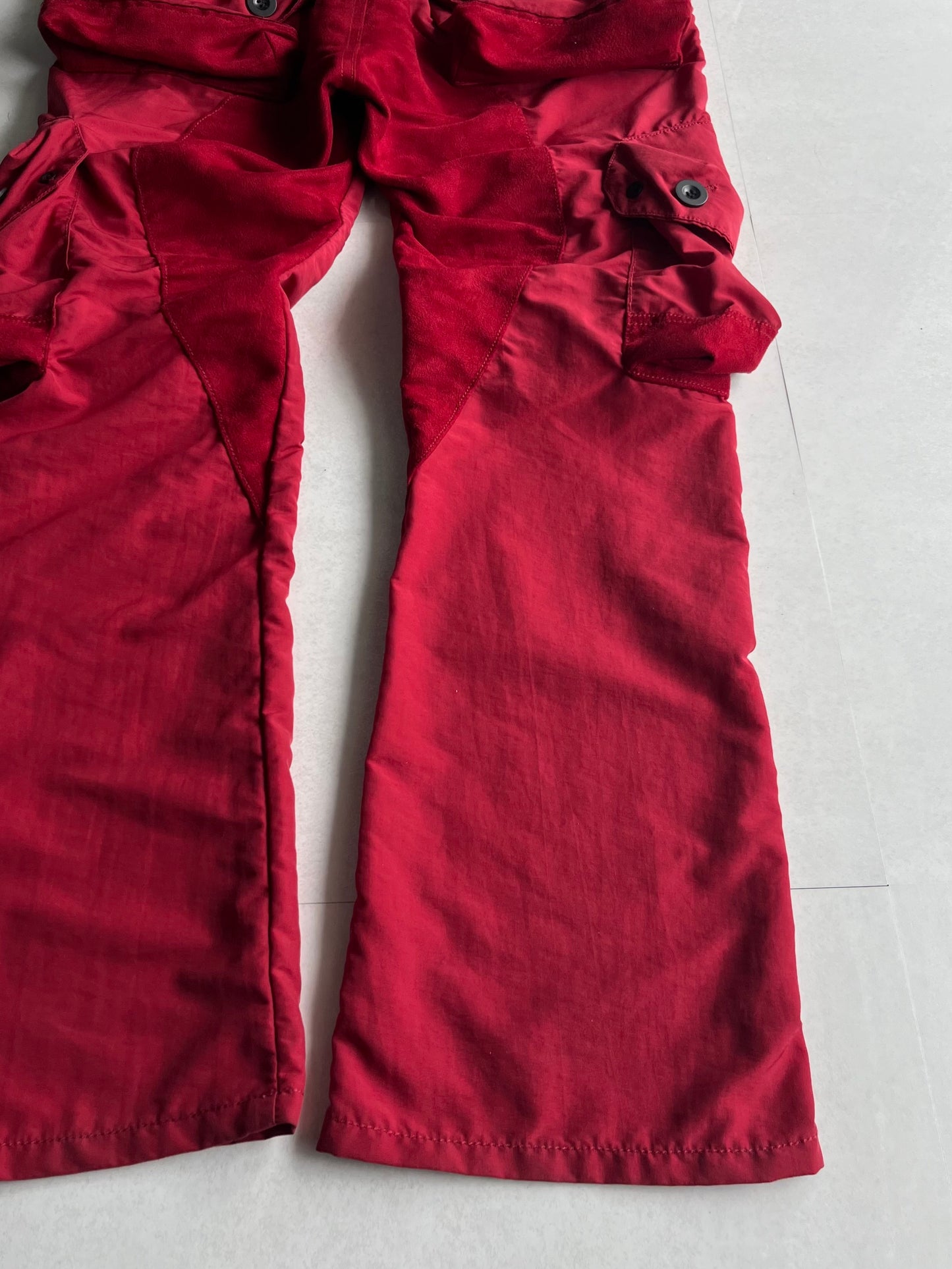 Vintage Red "Blood sweat&tears" Cargo Pants Size 40