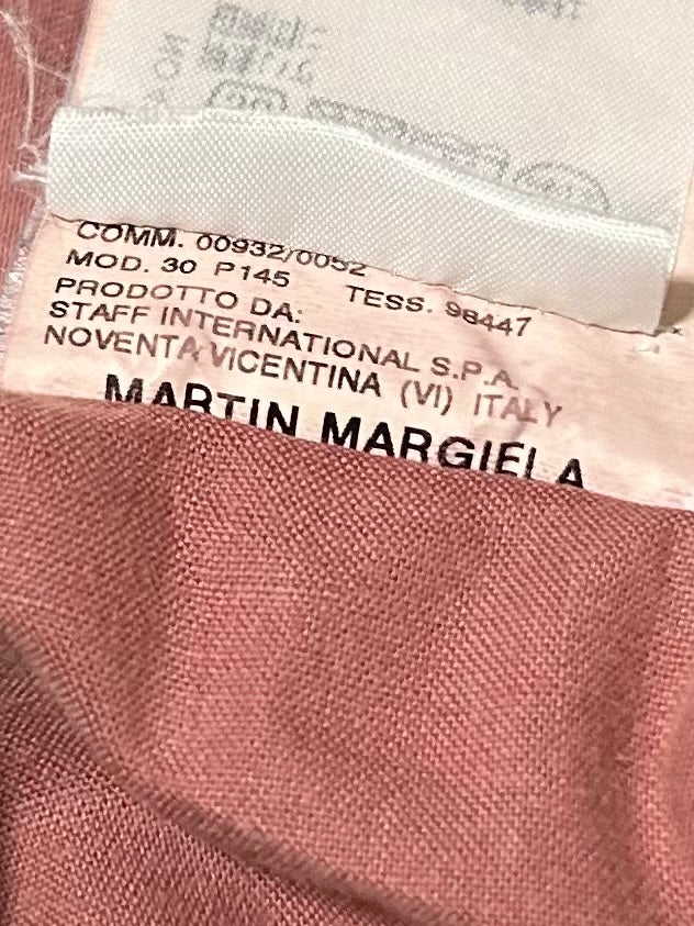 MARTIN MARGIELA AW05 Faded Pink Garment Dye Trousers Size 44