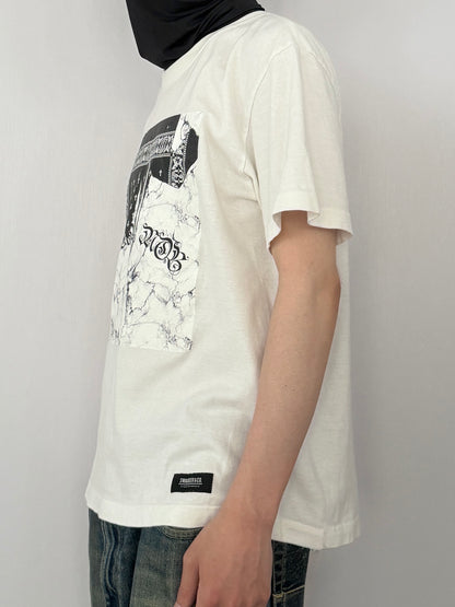 Swagger White Print T-Shirt Size M