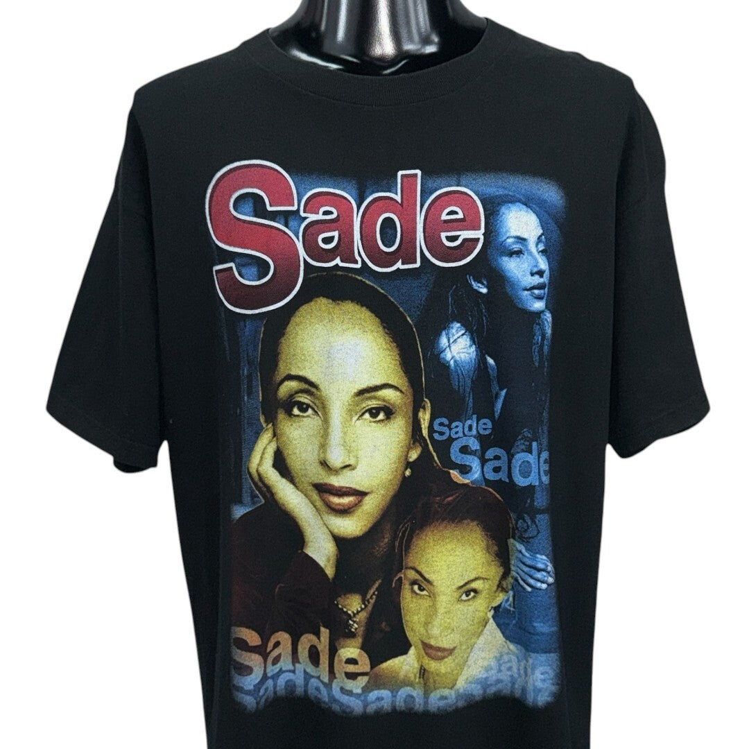 SADE 00s "LOVERS ROCK TOUR" Multi Photo Rap Tee Size XL
