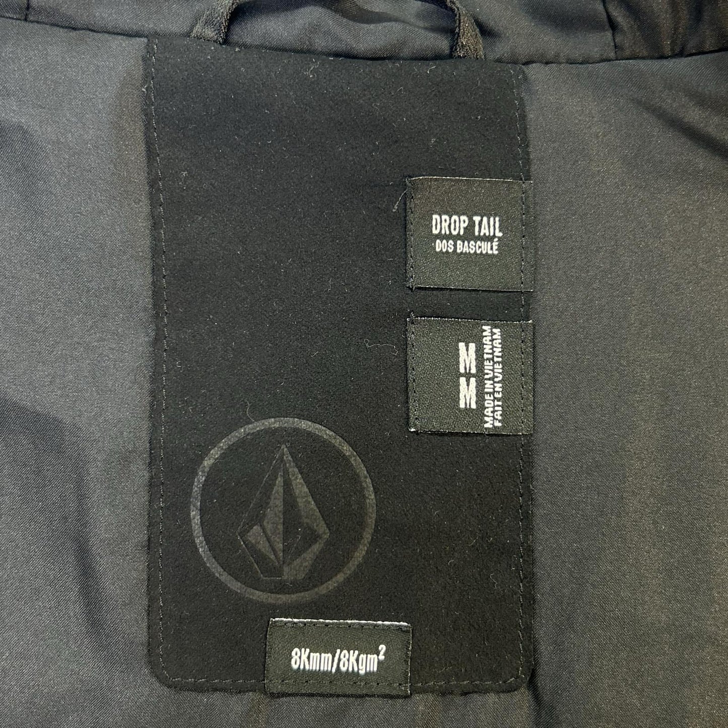 VOLCOM G0451606 Black Wolf Ski Jacket Poly Size L