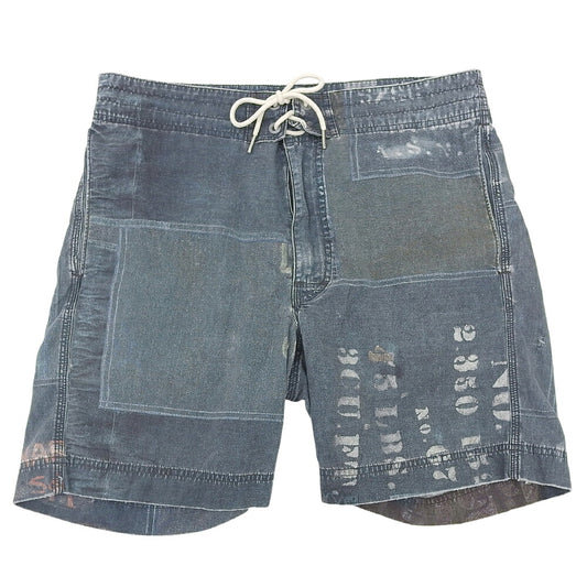 RRL Indigo Cotton Shorts Blue Size 32