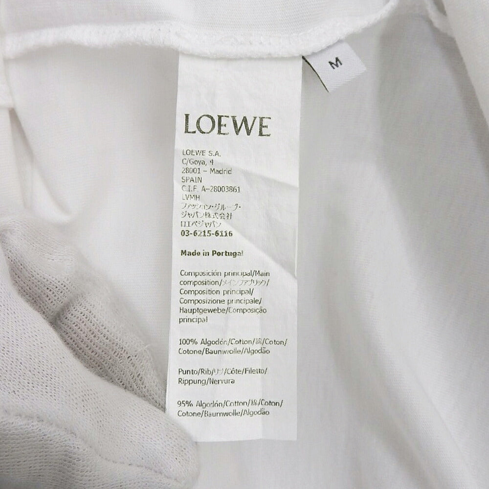 LOEWE 23SS Bubble Arch Logo Cotton T-Shirt White Size M